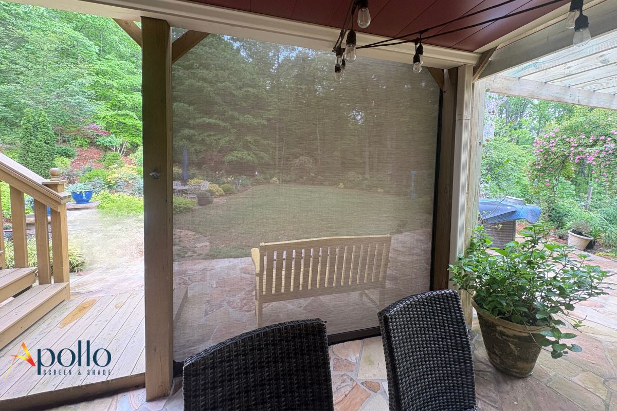 Apollo Motorized Shade Inside View.